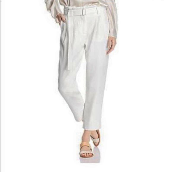 NWOT Catherine Malandrino Arturo Belted Crop Pants - Picture 3 of 4